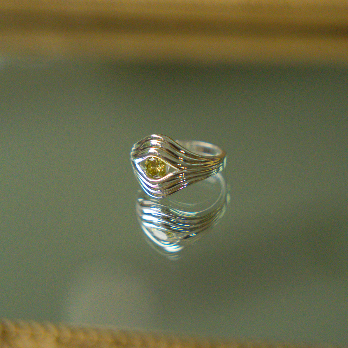 The Strata Ring - Olive