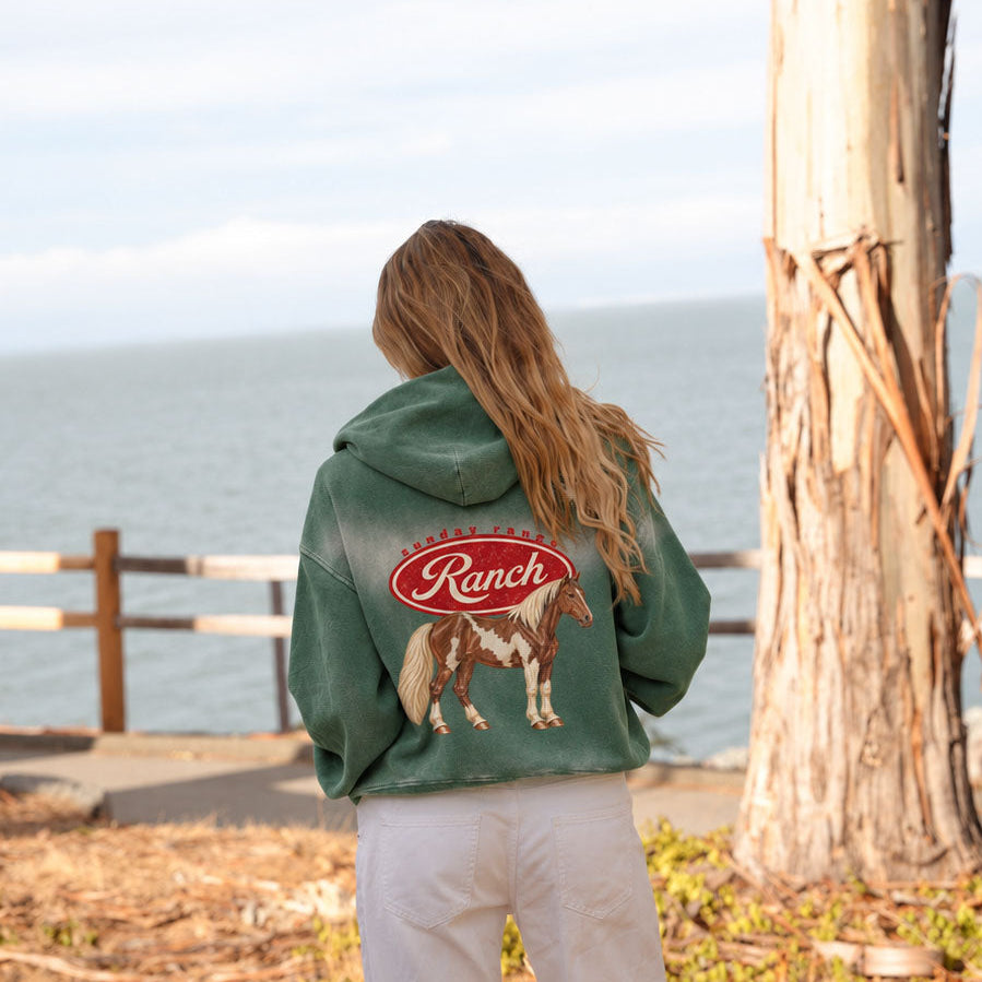 The Ranch Zip Hoodie - Green