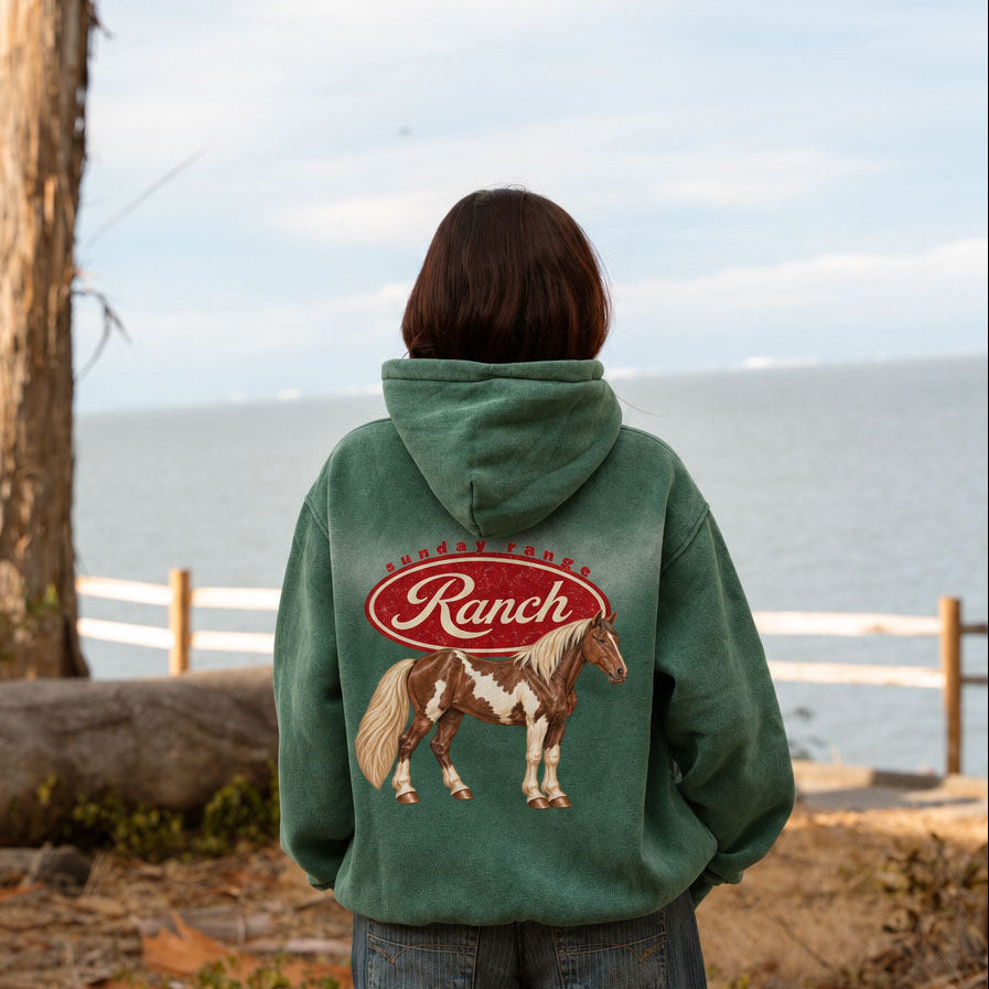 The Ranch Zip Hoodie - Green