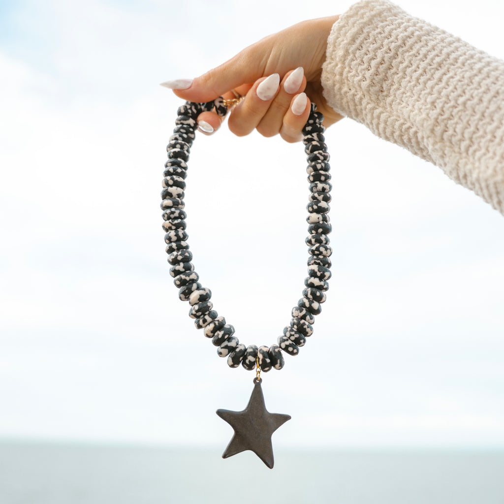 The Lone Star Necklace - Charcoal