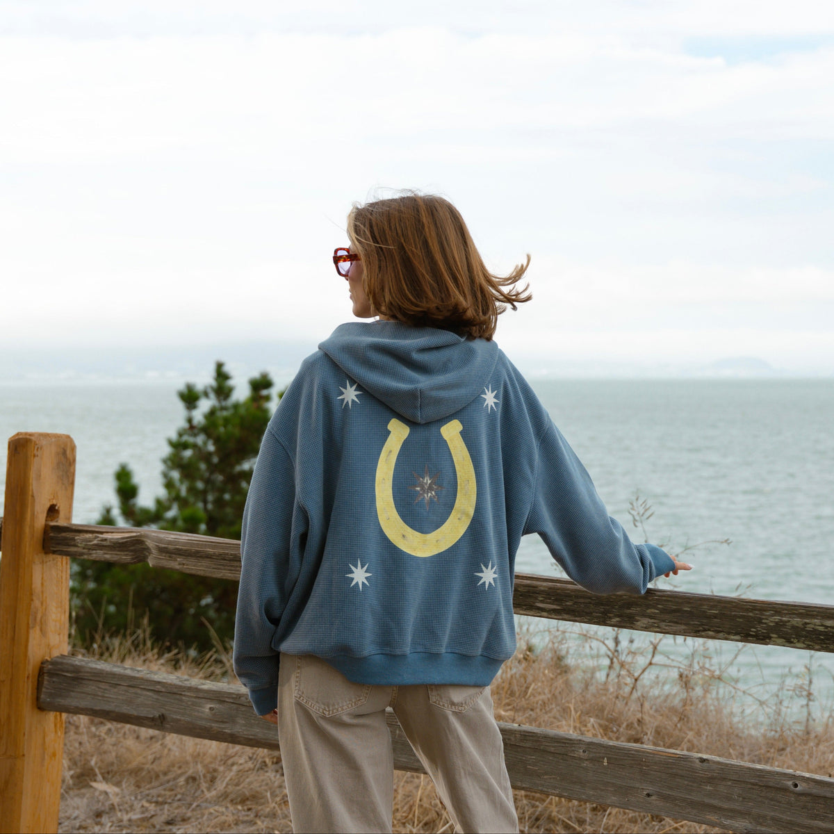 Light Jean Waffle Hoodie