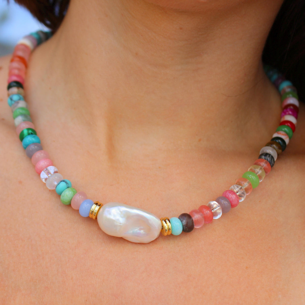 The Cala Necklace - Multicolored